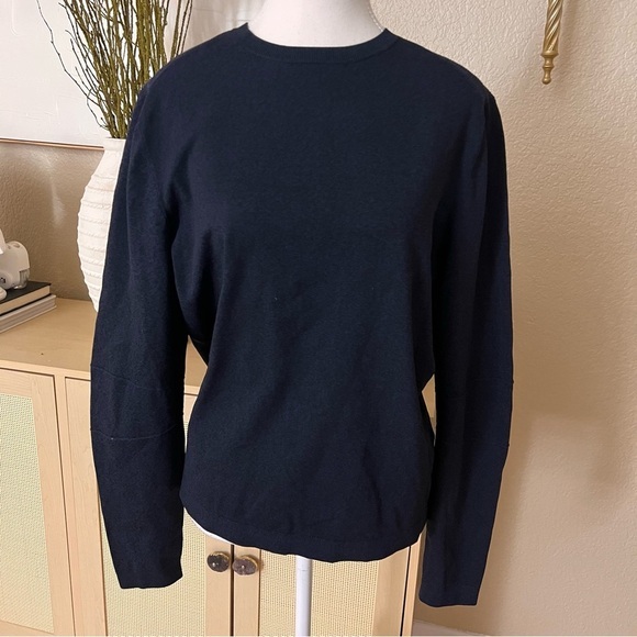 MINISTRY OF SUPPLY‎ Navy Supply Atlas Sweater Long Sleeve Tech Crewneck Sz Small - Picture 1 of 8